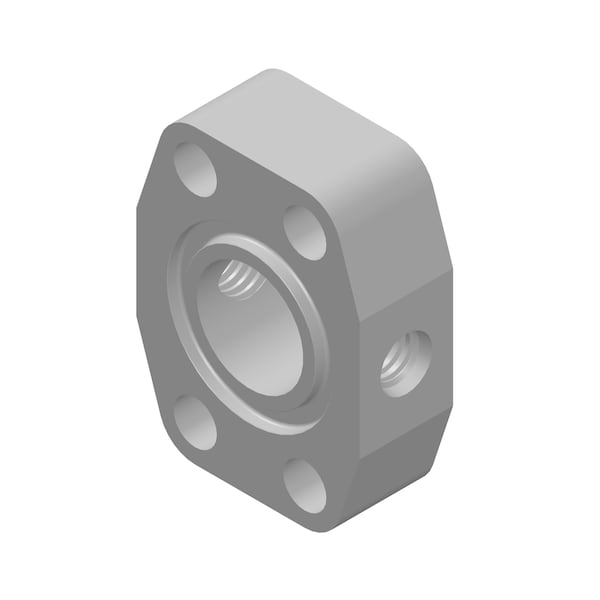 Tompkins Hydraulic FittingFlangeGAUGE PORT CD61 04FP/04FB 1.25" THICK
